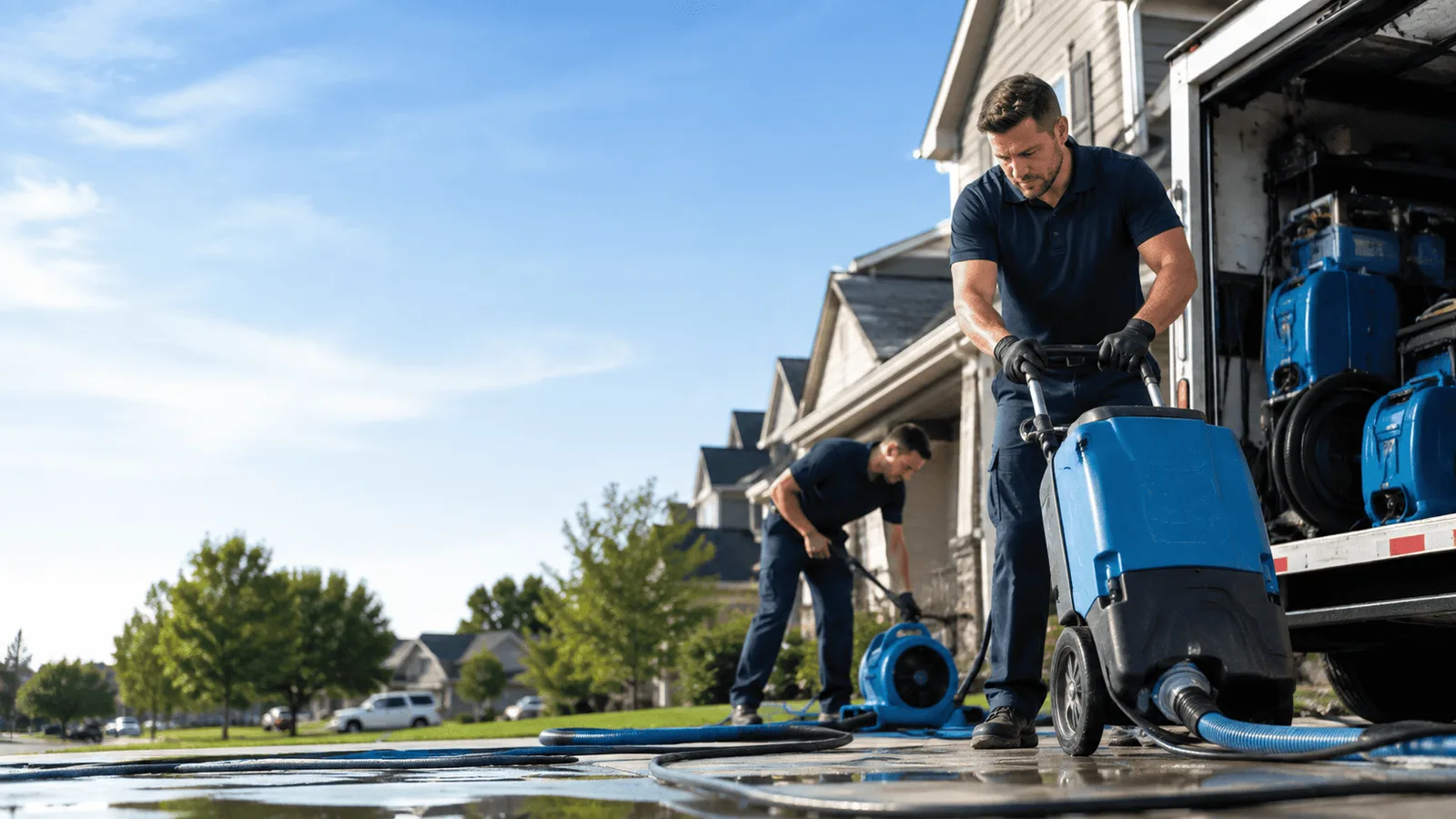 Dehumidification being performed in Whites Creek, TN